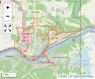 Area schools map